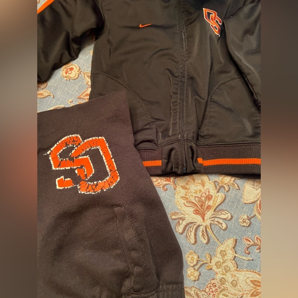 OREGON STATE BEAVERS SZ 4T Nike Track Jacket and Adidas Sweat Pants
